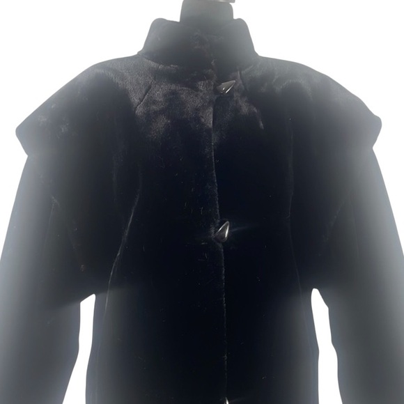 Vintage Sportowne Black Faux Fur Coat,Expressly for Dillards,size 6 - Picture 8 of 15